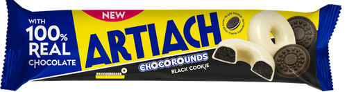 Artiach Chocorounds Black Cookie Flavour 118g pack